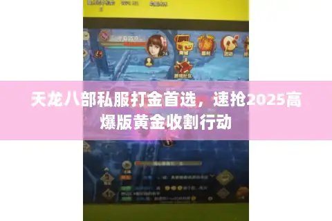 天龙八部私服打金首选，速抢2025高爆版黄金收割行动
