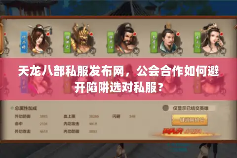 天龙八部私服发布网，公会合作如何避开陷阱选对私服？