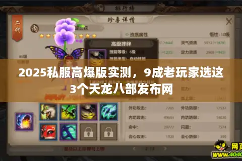 2025私服高爆版实测,9成老玩家选这3个天龙八部发布网 2025私服高爆版实测,9成老玩家选这3个天龙八部发布网