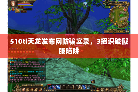 510tl天龙发布网防骗实录，3招识破假服陷阱