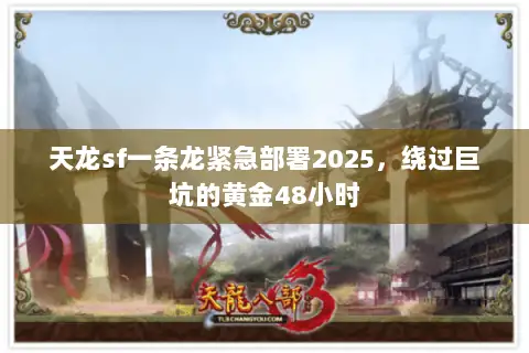 天龙sf一条龙紧急部署2025，绕过巨坑的黄金48小时