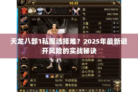 天龙八部1私服选择难？2025年最新避开风险的实战秘诀