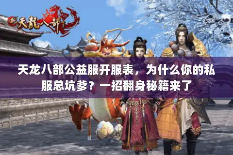 天龙八部公益服开服表，为什么你的私服总坑爹？一招翻身秘籍来了