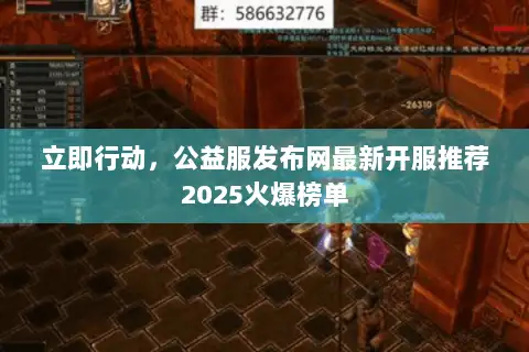 立即行动，公益服发布网最新开服推荐2025火爆榜单