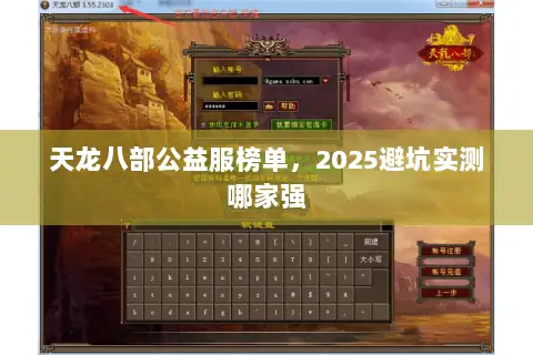 天龙八部公益服榜单，2025避坑实测哪家强