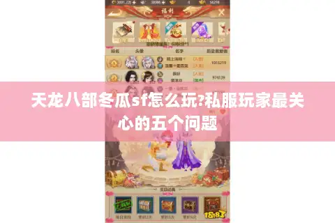 天龙八部冬瓜sf怎么玩?私服玩家最关心的五个问题 天龙八部冬瓜sf怎么玩?私服玩家最关心的五个问题