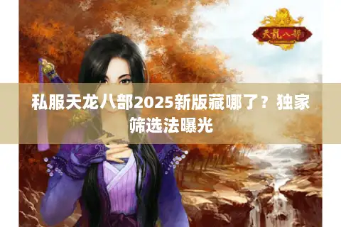 私服天龙八部2025新版藏哪了？独家筛选法曝光