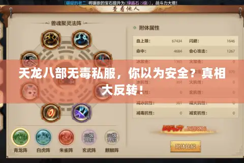 天龙八部无毒私服,你以为安全?真相大反转! 天龙八部无毒私服,你以为安全?真相大反转!