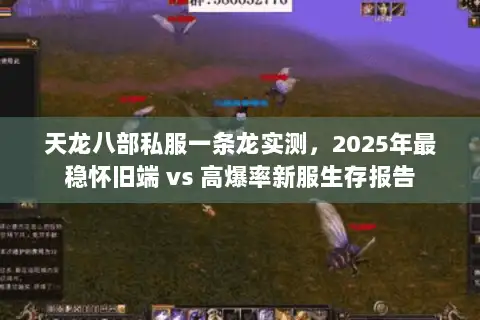 天龙八部私服一条龙实测,2025年最稳怀旧端 vs 高爆率新服生存报告 天龙八部私服一条龙实测,2025年最稳怀旧端 vs 高爆率新服生存报告