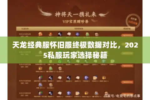 天龙经典服怀旧服终极数据对比,2025私服玩家选择秘籍 天龙经典服怀旧服终极数据对比,2025私服玩家选择秘籍