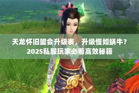 天龙怀旧盟会升级表，升级慢如蜗牛？2025私服玩家必看高效秘籍