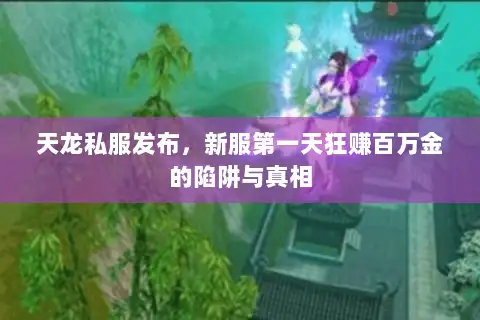 天龙私服发布，新服第一天狂赚百万金的陷阱与真相