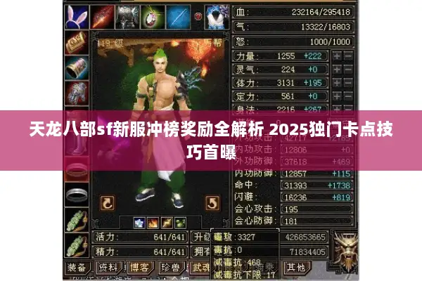 天龙八部sf新服冲榜奖励全解析 2025独门卡点技巧首曝 天龙八部sf新服冲榜奖励全解析 2025独门卡点技巧首曝