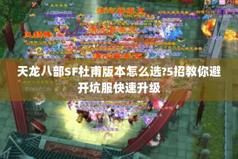 天龙八部SF杜甫版本怎么选?5招教你避开坑服快速升级