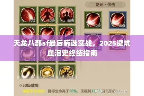 天龙八部sf最后筛选实战,2025避坑血泪史终结指南 天龙八部sf最后筛选实战,2025避坑血泪史终结指南
