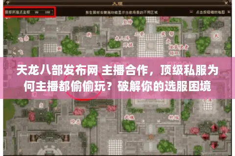 天龙八部发布网 主播合作,顶级私服为何主播都偷偷玩?破解你的选服困境 天龙八部发布网 主播合作,顶级私服为何主播都偷偷玩?破解你的选服困境