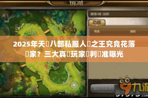 2025年天龍八部私服人氣之王究竟花落誰家？三大真實玩家評判標准曝光