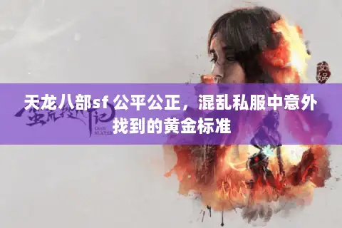 天龙八部sf 公平公正，混乱私服中意外找到的黄金标准