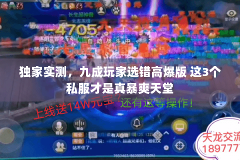 独家实测,九成玩家选错高爆版 这3个私服才是真暴爽天堂 独家实测,九成玩家选错高爆版 这3个私服才是真暴爽天堂