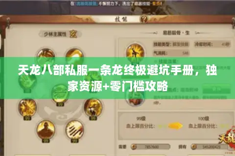 天龙八部私服一条龙终极避坑手册,独家资源+零门槛攻略 天龙八部私服一条龙终极避坑手册,独家资源+零门槛攻略