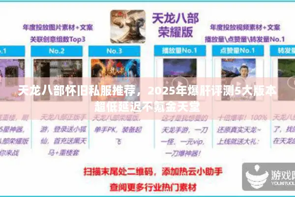 天龙八部怀旧私服推荐，2025年爆肝评测5大版本超低延迟不氪金天堂