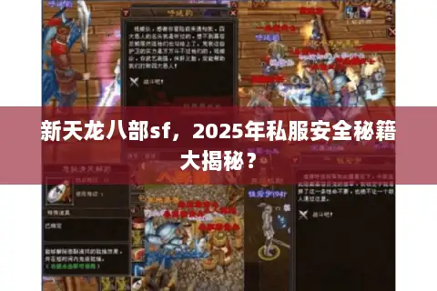 新天龙八部sf，2025年私服安全秘籍大揭秘？