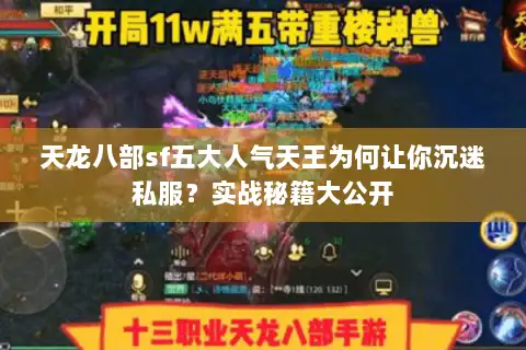 天龙八部sf五大人气天王为何让你沉迷私服？实战秘籍大公开