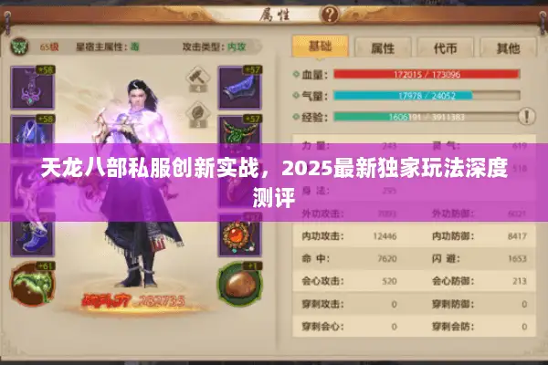 天龙八部私服创新实战，2025最新独家玩法深度测评