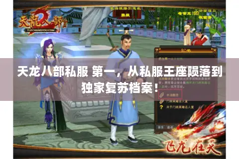 天龙八部私服 第一,从私服王座陨落到独家复苏档案! 天龙八部私服 第一,从私服王座陨落到独家复苏档案!