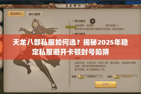 天龙八部私服如何选？揭秘2025年稳定私服避开卡顿封号陷阱