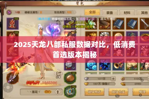 2025天龙八部私服数据对比,低消费首选版本揭秘 2025天龙八部私服数据对比,低消费首选版本揭秘