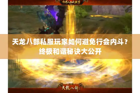天龙八部私服玩家如何避免行会内斗?终极和谐秘诀大公开 天龙八部私服玩家如何避免行会内斗?终极和谐秘诀大公开