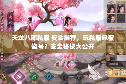 天龙八部私服 安全推荐，玩私服总被盗号？安全秘诀大公开