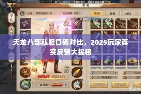 天龙八部私服口碑对比，2025玩家真实反馈大揭秘