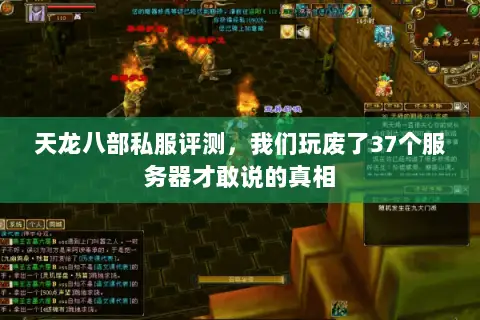 天龙八部私服评测，我们玩废了37个服务器才敢说的真相