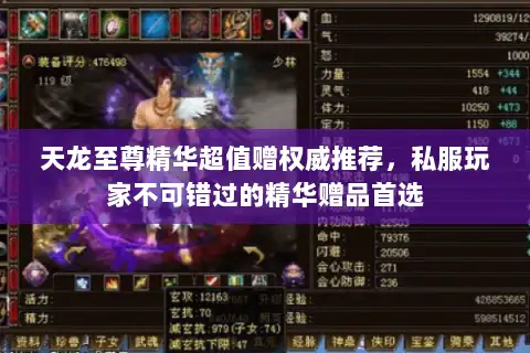 天龙至尊精华超值赠权威推荐,私服玩家不可错过的精华赠品首选 天龙至尊精华超值赠权威推荐,私服玩家不可错过的精华赠品首选