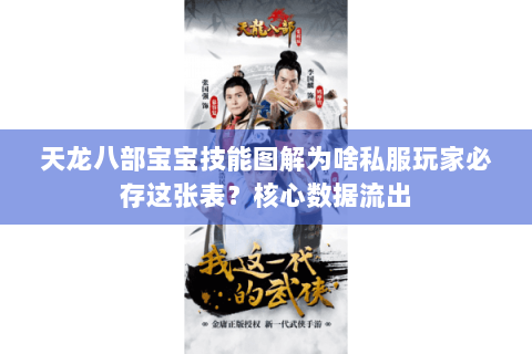 天龙八部宝宝技能图解为啥私服玩家必存这张表？核心数据流出