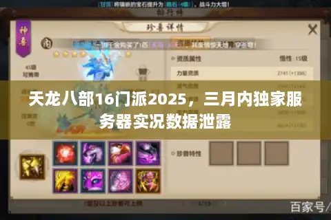 天龙八部16门派2025,三月内独家服务器实况数据泄露 天龙八部16门派2025,三月内独家服务器实况数据泄露
