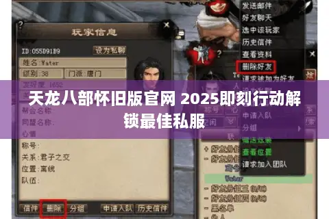 天龙八部怀旧版官网 2025即刻行动解锁最佳私服 天龙八部怀旧版官网 2025即刻行动解锁最佳私服