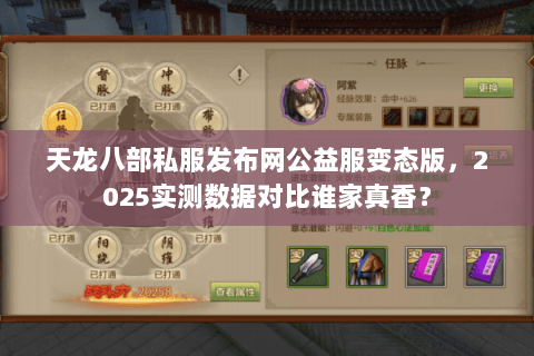 天龙八部私服发布网公益服变态版，2025实测数据对比谁家真香？