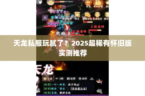 天龙私服玩腻了？2025超稀有怀旧版实测推荐