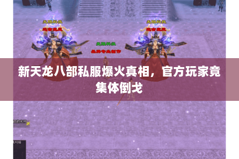 新天龙八部私服爆火真相,官方玩家竟集体倒戈 新天龙八部私服爆火真相,官方玩家竟集体倒戈
