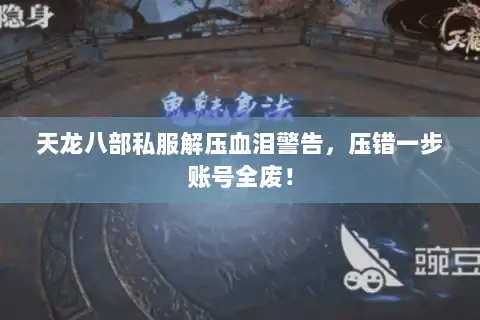天龙八部私服解压血泪警告,压错一步账号全废! 天龙八部私服解压血泪警告,压错一步账号全废!