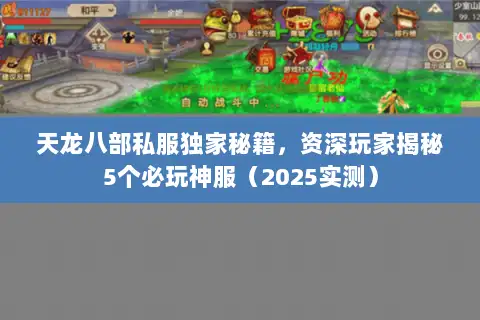 天龙八部私服独家秘籍，资深玩家揭秘5个必玩神服（2025实测）