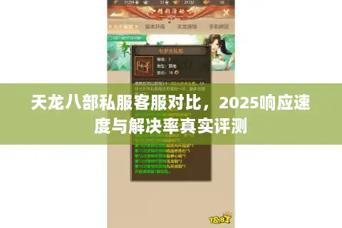 天龙八部私服客服对比,2025响应速度与解决率真实评测 天龙八部私服客服对比,2025响应速度与解决率真实评测