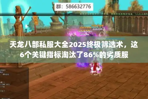 天龙八部私服大全2025终极筛选术,这6个关键指标淘汰了86%的劣质服 天龙八部私服大全2025终极筛选术,这6个关键指标淘汰了86%的劣质服