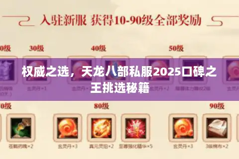 权威之选，天龙八部私服2025口碑之王挑选秘籍
