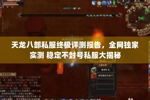 天龙八部私服终极评测报告，全网独家实测 稳定不封号私服大揭秘