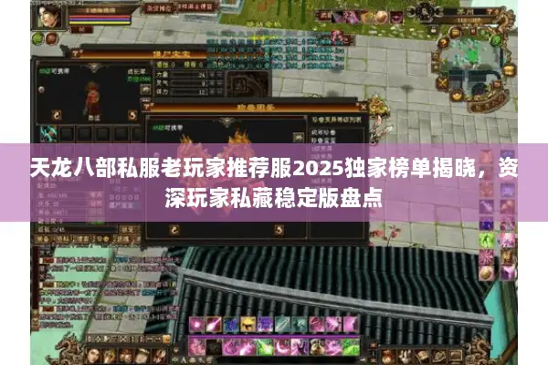 天龙八部私服老玩家推荐服2025独家榜单揭晓，资深玩家私藏稳定版盘点