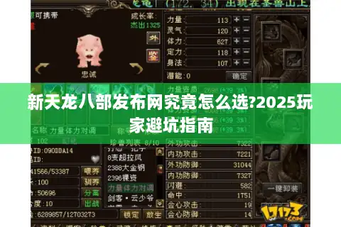 新天龙八部发布网究竟怎么选?2025玩家避坑指南 新天龙八部发布网究竟怎么选?2025玩家避坑指南